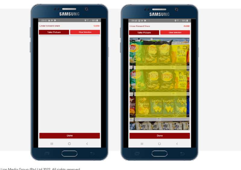 KasiApp trade screens showing daily routes and sales dashboards